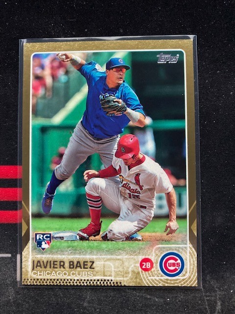 Javier Baez 2015 Topps Gold #315 243/2015 Cubs/Mets/Tigers