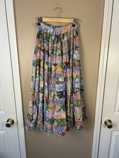 Vintage Maxi Skirt Patchwork Hippie Broomstick Fairycore Festival Boho Small
