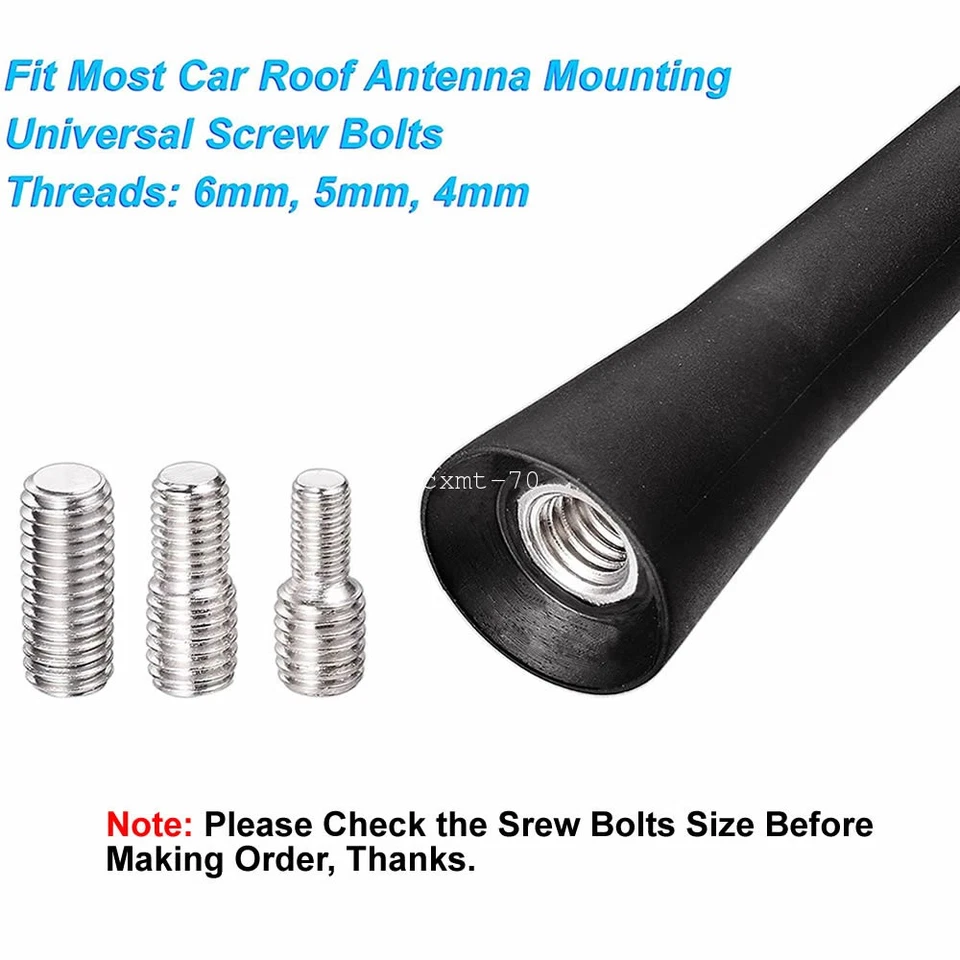 Mástil de señal de radio varilla antena rechoncha techo auto 2,5"" para Dodge Durango 2011-2013 Foto 3 de 4