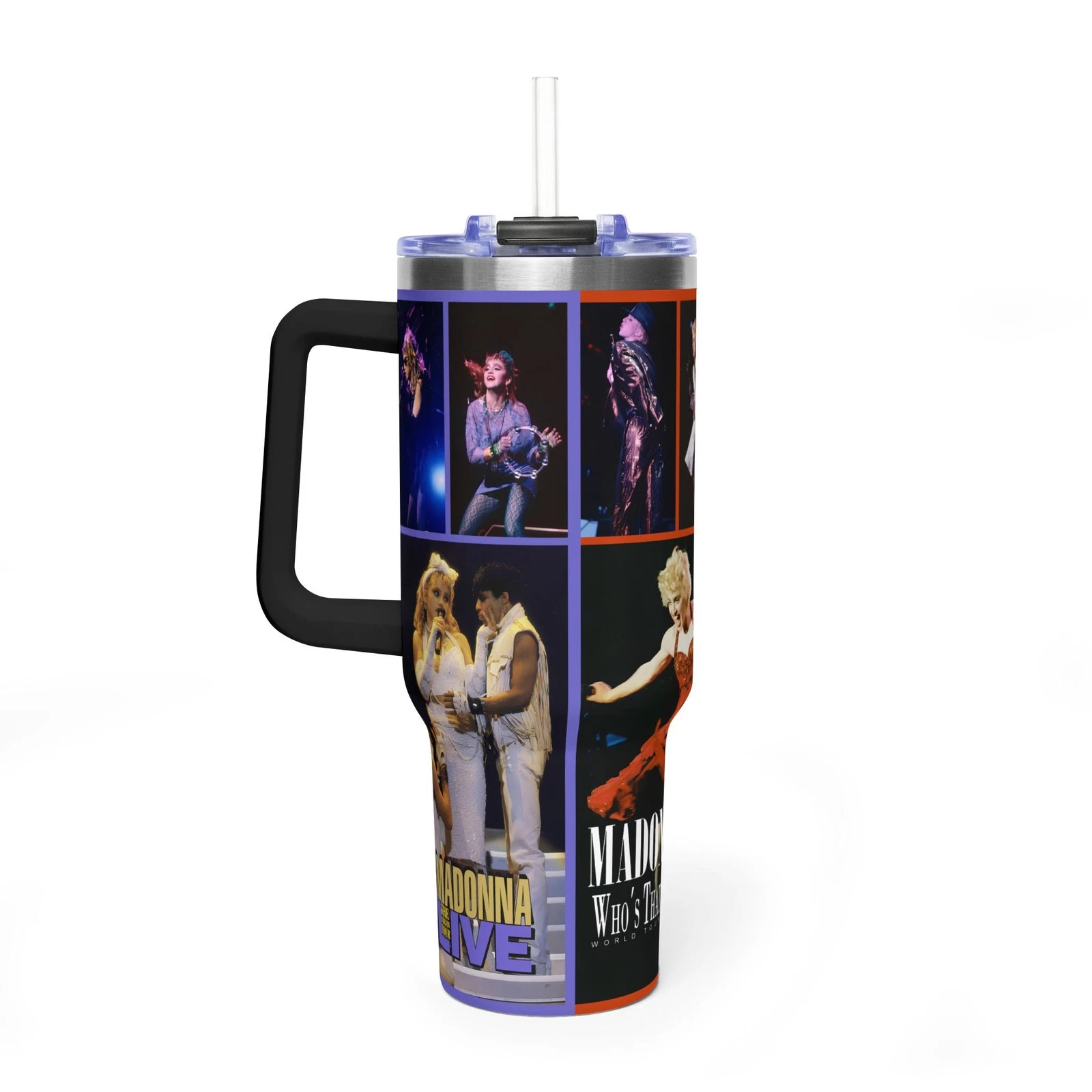 Madonna Tours Tumbler, 40oz Vacuum Tumbler, Music Fan Gift