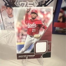 Topps Series 1 Major League Material Relic Hunter Greene Reds #MLM-HG