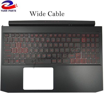 New Acer Nitro 5 AN515-44 AN515-55 Palmrest Keyboard Red Backlit 6B.Q7KN2.033 US