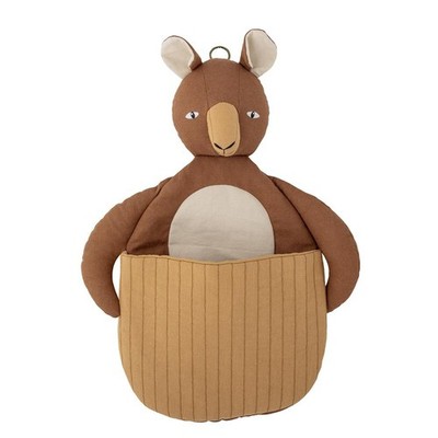 Bloomingville MINI Toto Wandkorb, Braun, Leinen