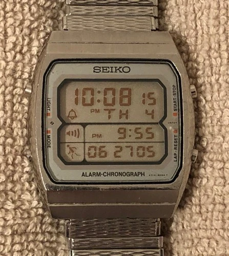 Vintage Men's Seiko Digital Alarm Chrongraph - Running Man / A714 5050