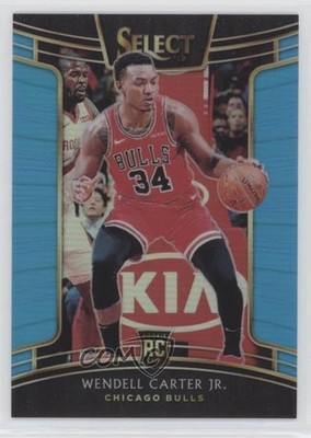 2018 Select Concourse Light Blue Prizm /299 Wendell Carter Jr #65 Rookie RC 05v0