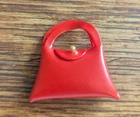 VINTAGE BARBIE TEXTURED RED PURSE MATCH MATES PAK FANCY TRIMMINS EXC