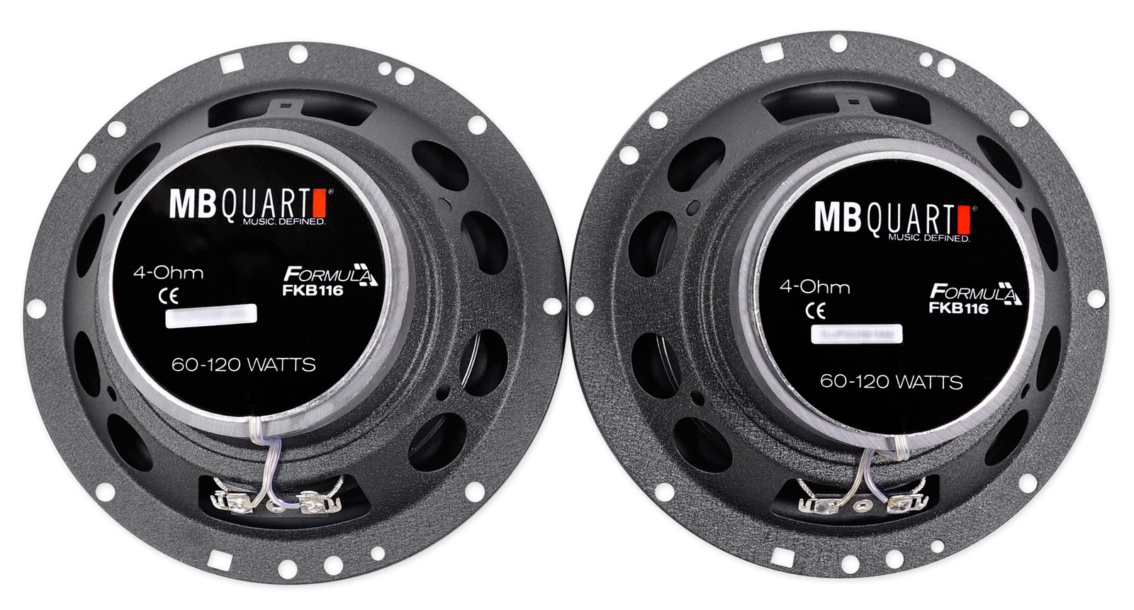 Pair Brand MB QUART FKB116 6.5 Inch 240 Watt 2- Way Car Audio Speakers