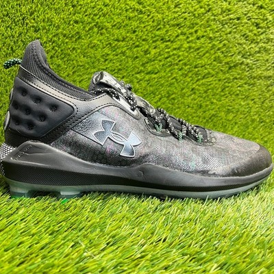 Under Armour Harper 8 Low ST Mens Size 13 Black White Running Baseball Cleats