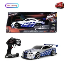 Fast & Furious 1:10 Jada Skyline GT-R R34 Drift RC Radio Control Cars, Plastic