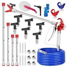 22 Pcs Airless Paint Sprayer Gun Kit for House Painting, Airless Spray Gun wi...