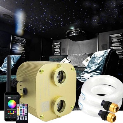 Bluetooth 20w Upgraded Fiber Optic Lights Twinkle Star Ceiling Lighting Kits ...