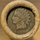 OLD BANK ROLL~UNSEARCHED~INDIAN HEAD END 1889 F  & 1899 VG-F