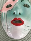 Vandor 1985 Pelzman Designs Japan Landline Ceramic Mask Wall Decor — photo 4