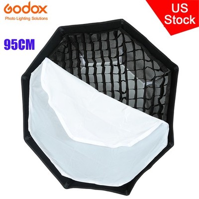 GODOX Octagon Softbox 37'' 95cm Bowens Mount and Honeycomb Grid Softbox