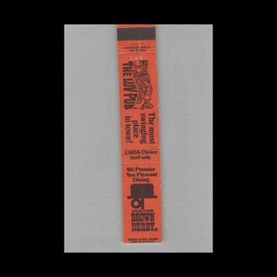 10 Strike Matchbook Cover Girves Brown Derby Gainesville, FL