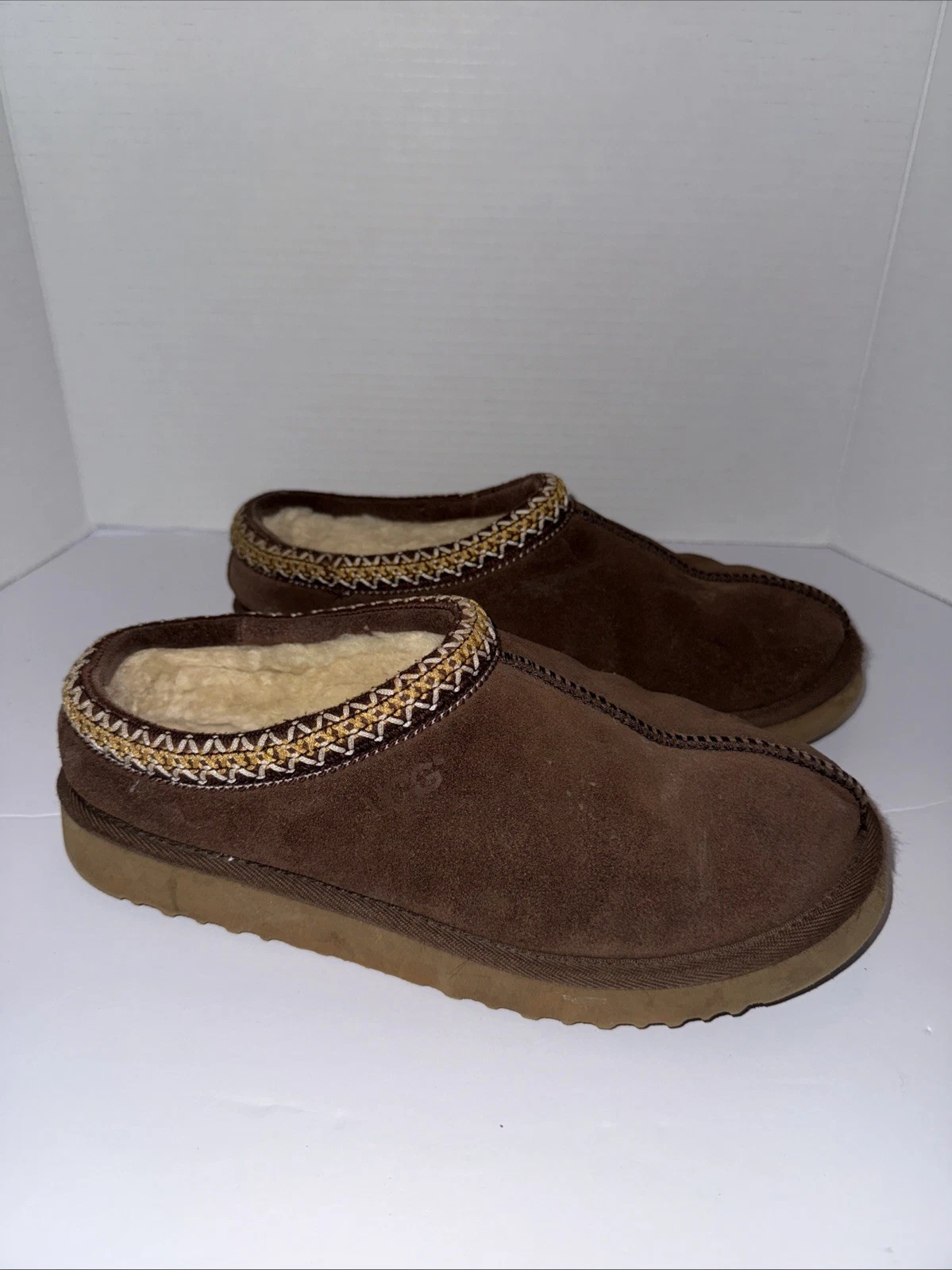 UGG Women’s Size 11 Brown Suede TASMAN Slipper Shoes