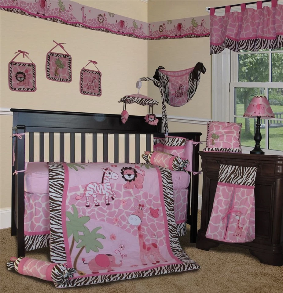 Juegos de ropa de cama para cuna de 12 piezas para bebés bebés niñas y niños-varios estampados Foto 4 de 4