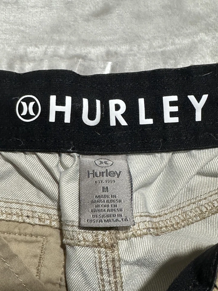 Pantalones Chinos Hurley para Hombre Talla Mediana Cordón Beige Mezcla de Nailon Defectos Foto 4 de 4