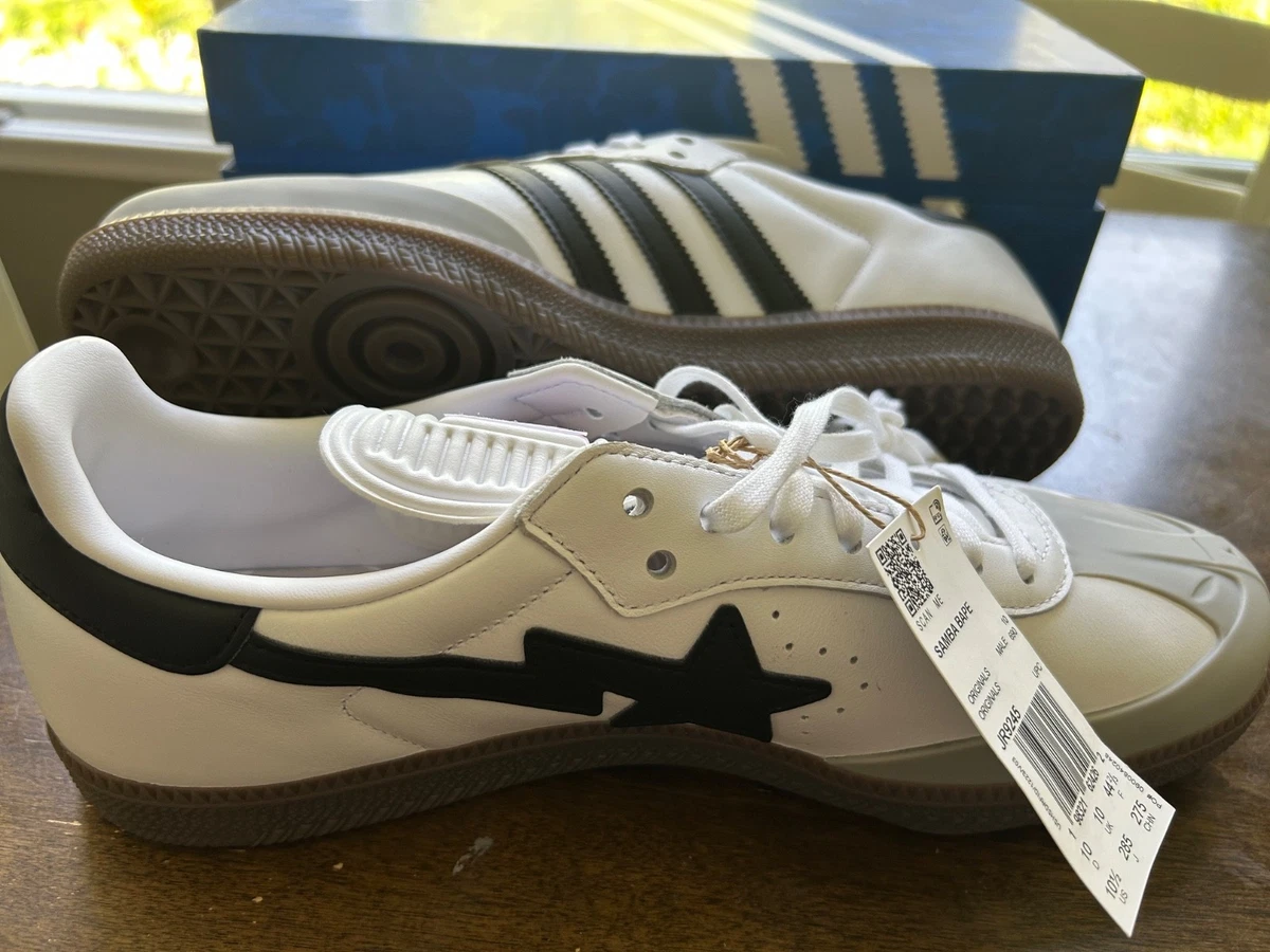 BAPE x adidas Samba White Black Gum for Sale | Authenticity