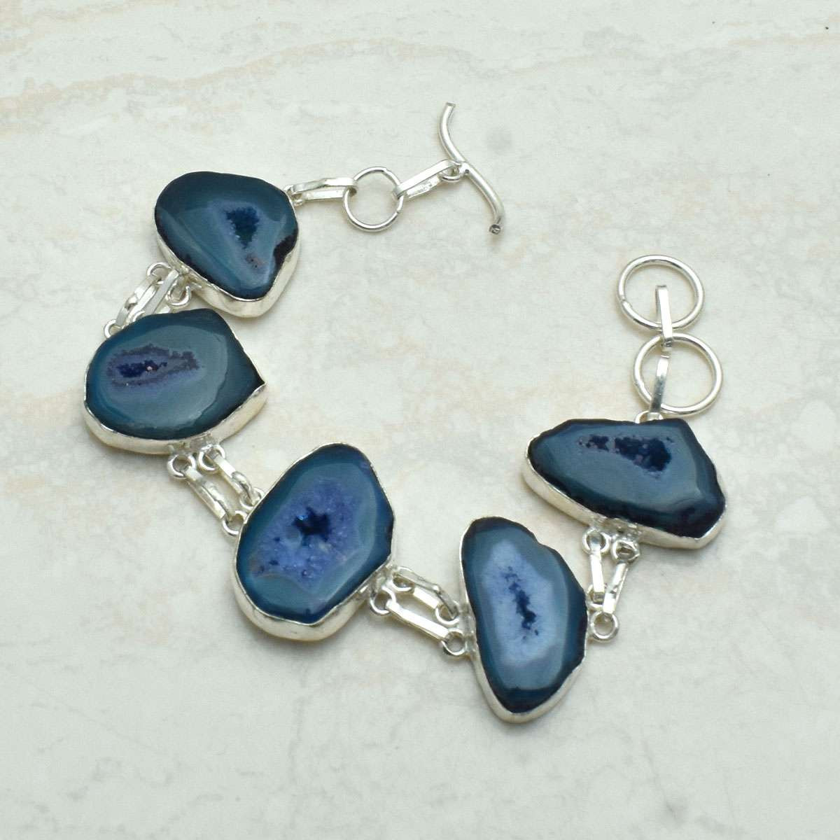 Pulsera de piedras preciosas de ágata solar hecha a mano joyería 30 Gms regalo de boda AB-68940