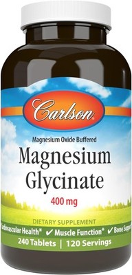 Carlson   Buffered Magnesium, 400 mg   Gentle Absorption for Heart & Muscle Func