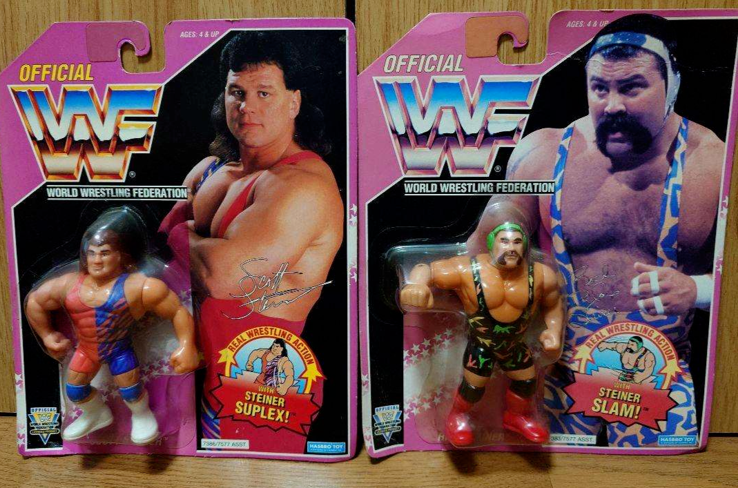 WWF Hasbro Figure RICK STEINER SCOTT STEINER Brothers Unopened