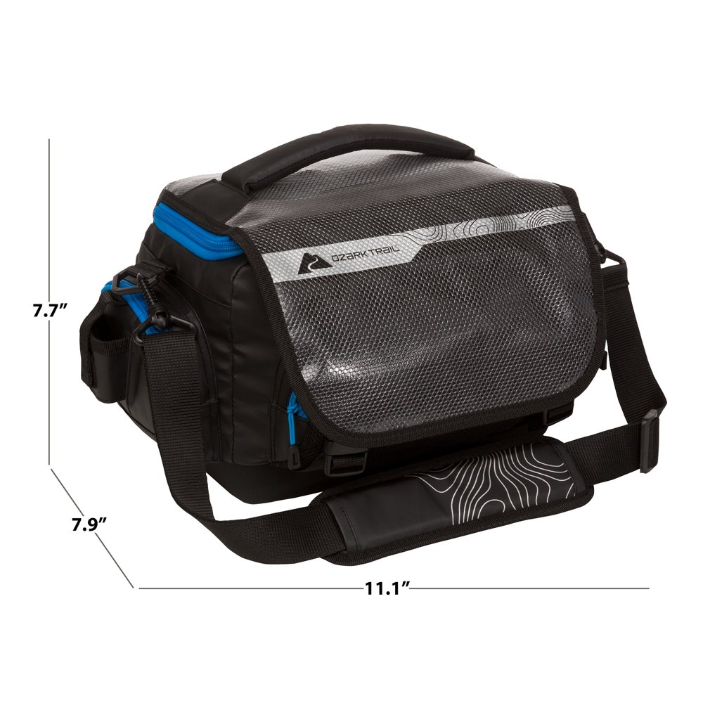Ozark Trail Saltwater 15 Liter Fishing Tackle Box Gear Bag, Black,  Polyester | eBay