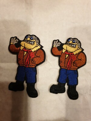 (2)UD UNIVERSITY OF DAYTON Flyers  Embroidered Iron On Patches 3  X 1.5 