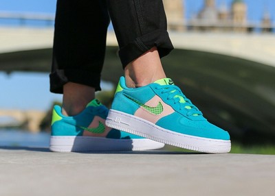 Nike Air Force 1 LV8 GS Oracle Aqua 