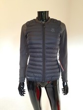 Haglöfs Mimic Hybrid Jacket Women Padded Quilted Fleece Black Bnwt Sz. Xs