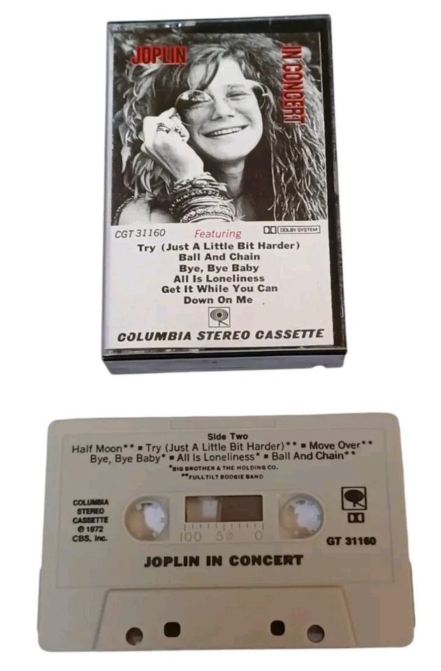 Janis Joplin - In Concert Cassette tape C2T 31160 1972 - Image 3 of 3