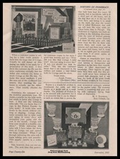 1931 Louis Protus Cleveland Druggist Carta Corega Dientes Falsos Polvo Impresión Anuncio
