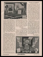 1931 Louis Protus Cleveland Druggist Letter Corega False Teeth Powder Print Ad