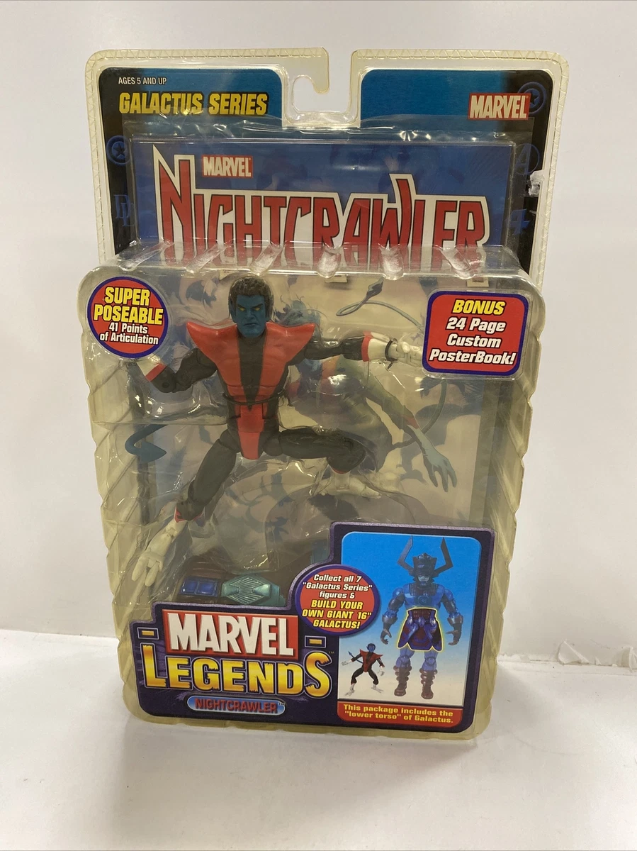 Marvel Legends Nightcrawler Figure w/ 24 Page Comic Book NEW Galactus Skirt  Baf