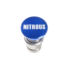 1Pc 12V NITROUS Button Blue Car Cigarette Lighter Cover Decoration Accessories