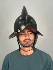 Spanish Morion Conquistador Helmet  16th-Century Medieval Blackened Steel Helmet