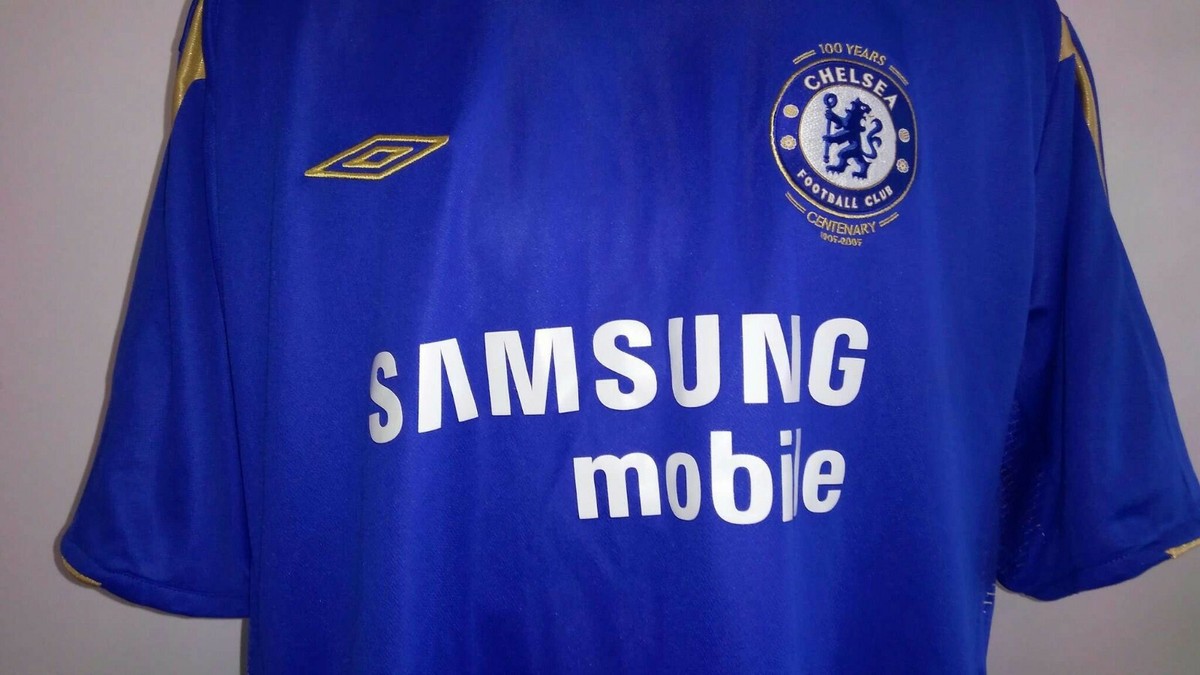 Maillot De Football Chelsea 2005-2006 Domicile - Taille XL Homme, Bleu, Marque Umbro, Occasion