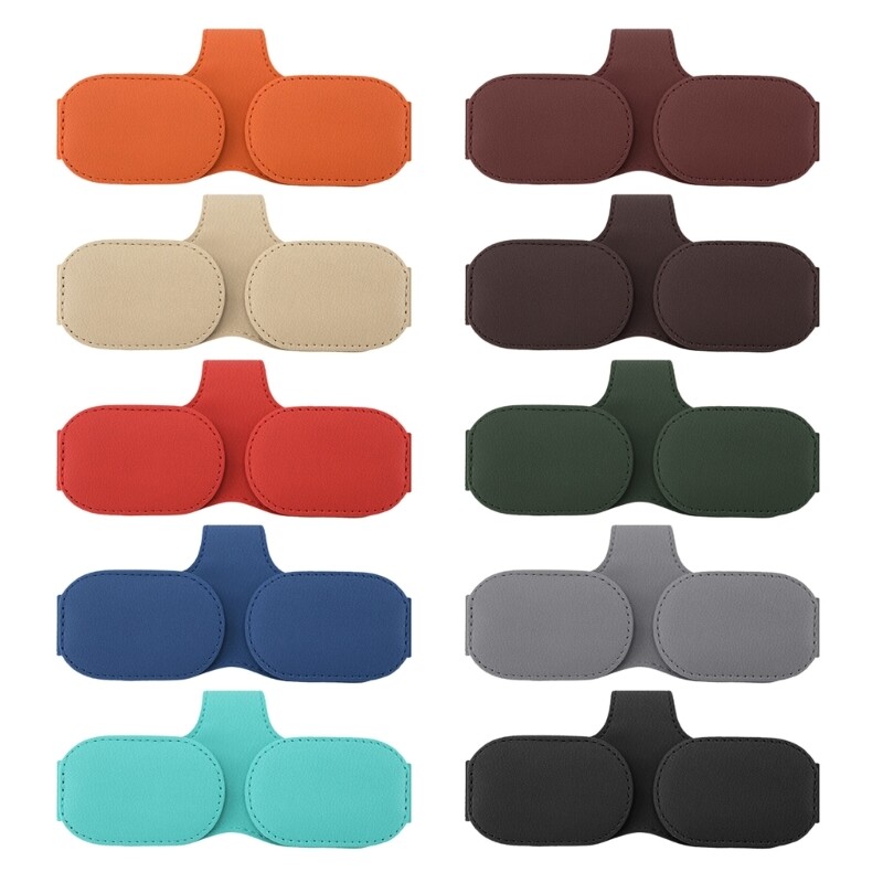 Car Sun Visor Sunglasses Holder Hanger Interior Organizer Accessory Mount-image