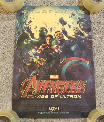 Marvel Avengers Age of Ultron 14x20 Sepia Tone Movie Poster Superhero Gift Decor