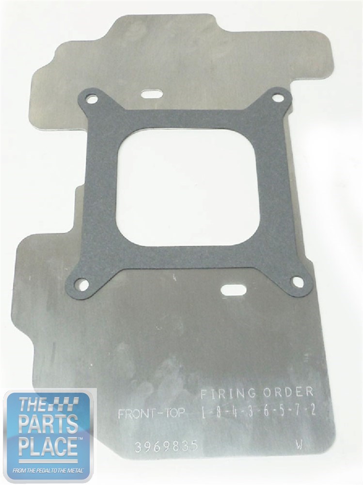 6672 Chevrolet Cars With Holley Carburetor Heat Shield Between Intake