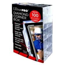Ultra PRO 10 Ct Diamond Corner Box 100+ Card Holder Storage Organizer Boxes
