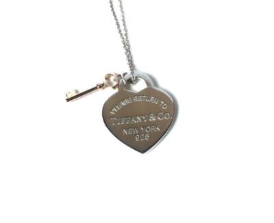 Tiffany & Co. ネックレス ＡＧ925 TIFFANY&Co. Necklace Ag925 Return to Heart Key Metal 42.4cm Boxed