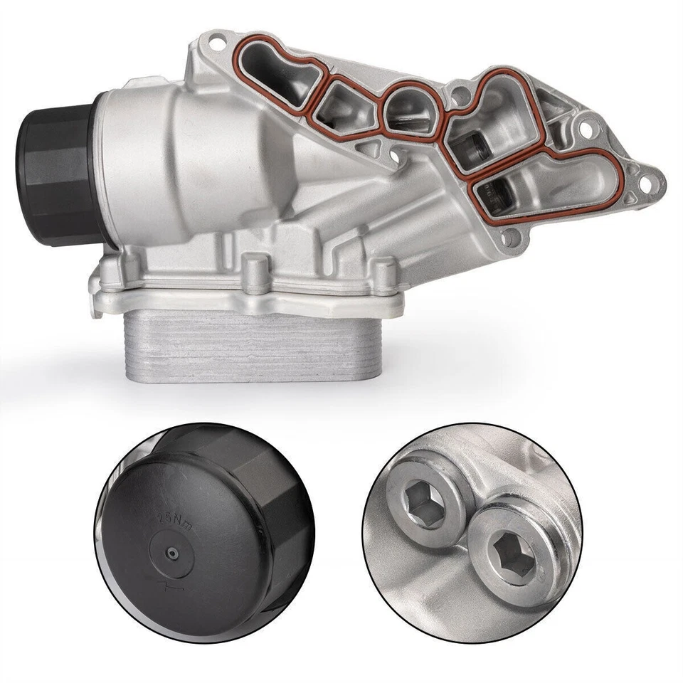 Oil Filter Housing With Oil Cooler For Mercedes Benz W463 X164 W164 W203 C230 US - Image 2 of 4