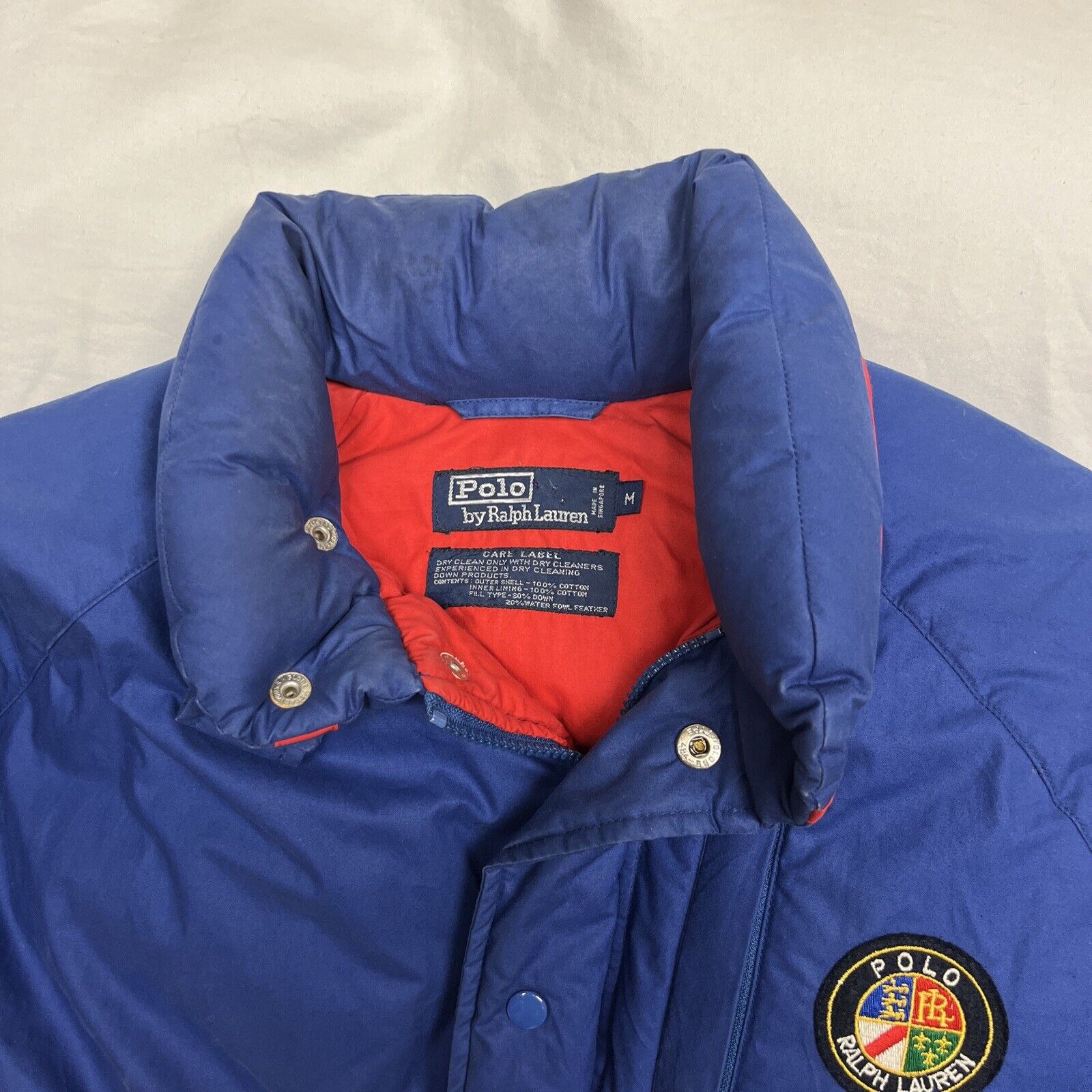 VTG 90s POLO USA Ralph Lauren Ski Puffer Down Jac… - image 3