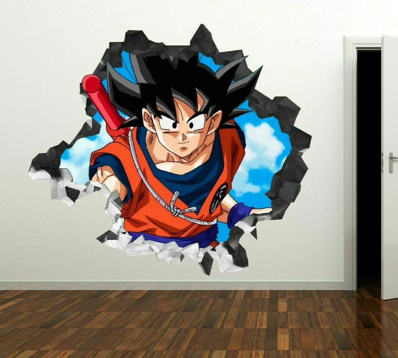 Dragon Ball Z Wall Stickers Children's 3D Wallpaper Cartoon Anime Goku  Decorative Painting Kids Room Decoration Birthday Gifts