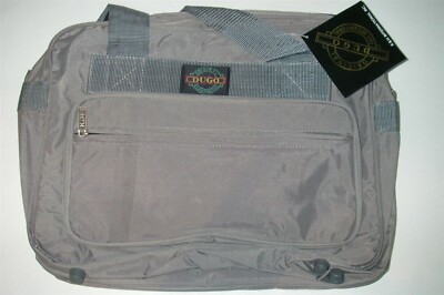 K & H INTERNATIONAL ORIGINAL DUGO CAVALET LAPTOP BAG GREY 13 IN X 17 IN X 4 IN