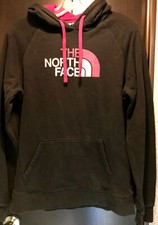 The North Face Womens Hoodie Black Half Dome Logo - Sz L Fits Like Medium