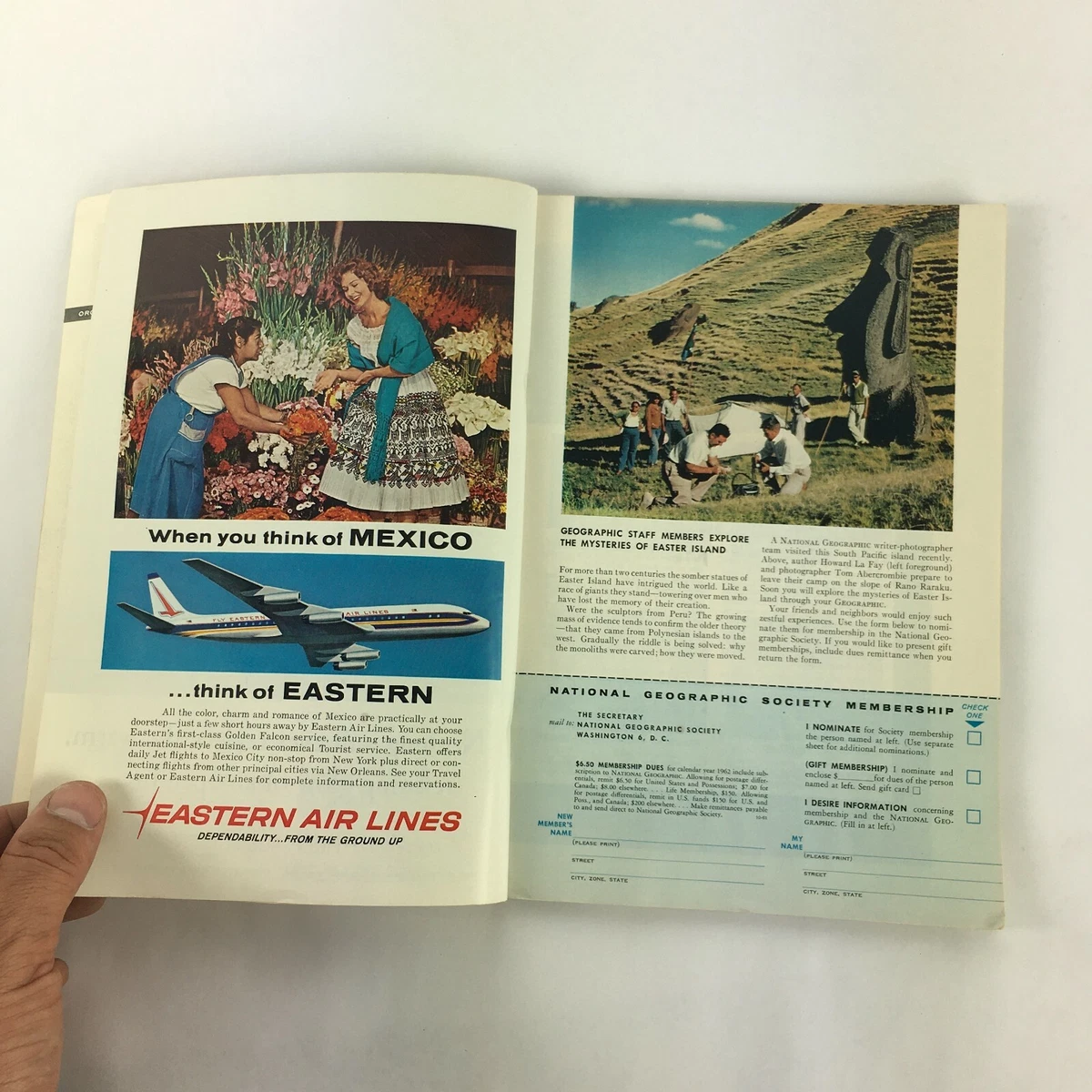 October 1961 National Geographic Mexico in Motion New Atlas Map Mexico in  Motion | eBay