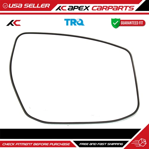 Passenger Side Mirror Glass Model With Backing Plate For 13-18 Nissan Sentra SV