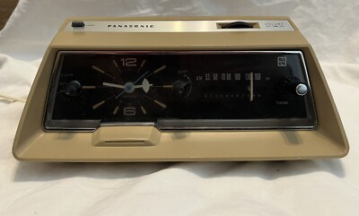 70s ビンテージ パナソニック　クロックラジオモデル RC-1119 Vintage Panasonic Clock Radio Model RC-1119 Great Working